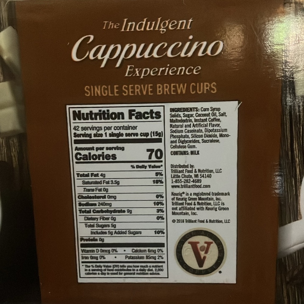 🆕 42 k-cups White Chocolate Caramel Brew Cups ☕️delicious Cappuccino!!! - Picture 3 of 9